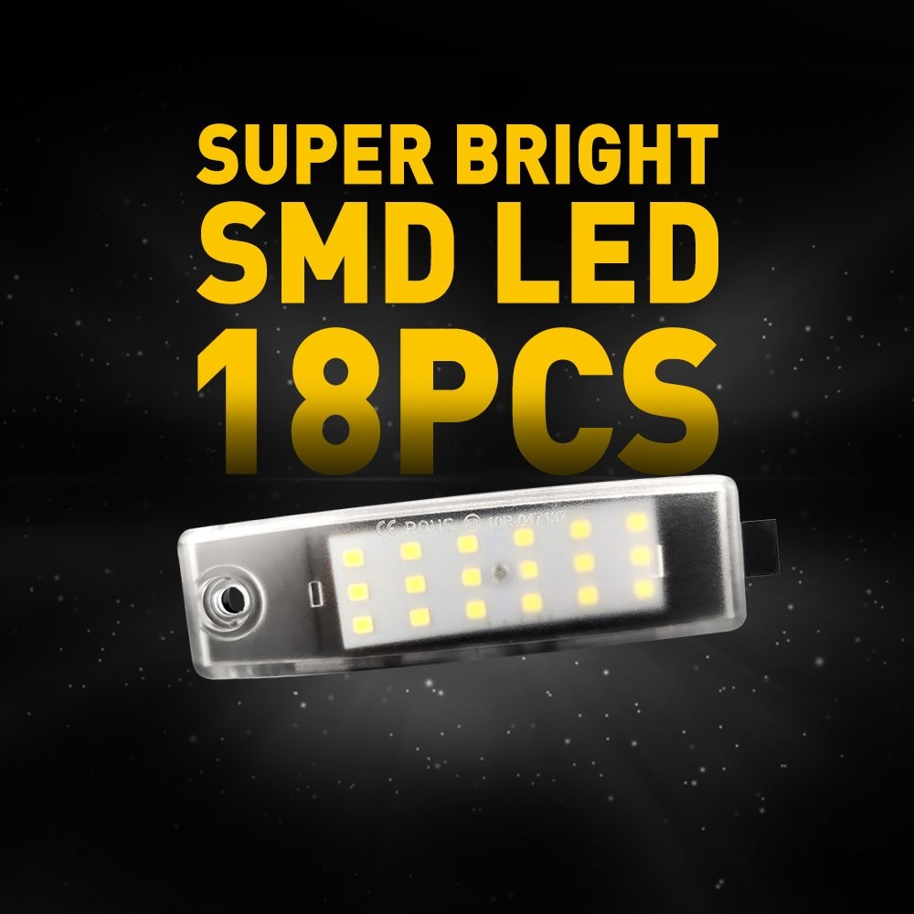 AUXITO 18LED Light License Plate Tag Lamp 6000K For 2008-2013 Toyota Highlander