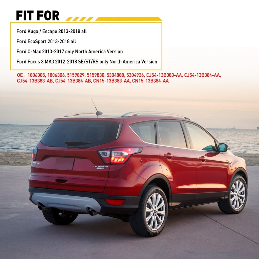 Smoked Sequential For Ford / Kuga Escape All 13-18 LED Mirror Turn Signal Lights
