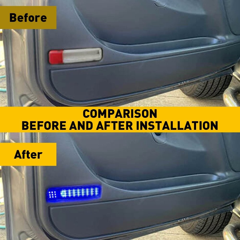 Fit 1500 Chevrolet Avalanche 2002-2006 2500 Pair Courtesy LED Light Door Blue