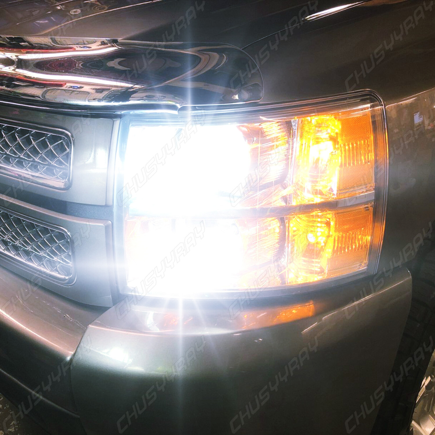 For Chevrolet Caprice 1987-1989 1990 6000K LED Headlight High & Low Beam Bulbs