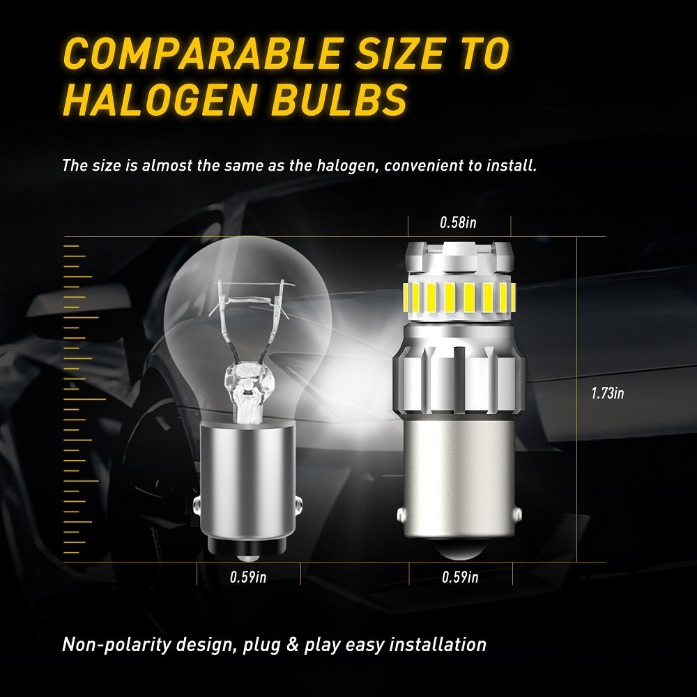 2/4/6X 1156 7506 LED Reverse Backup Light Bulbs White 6000K Canbus Error Free