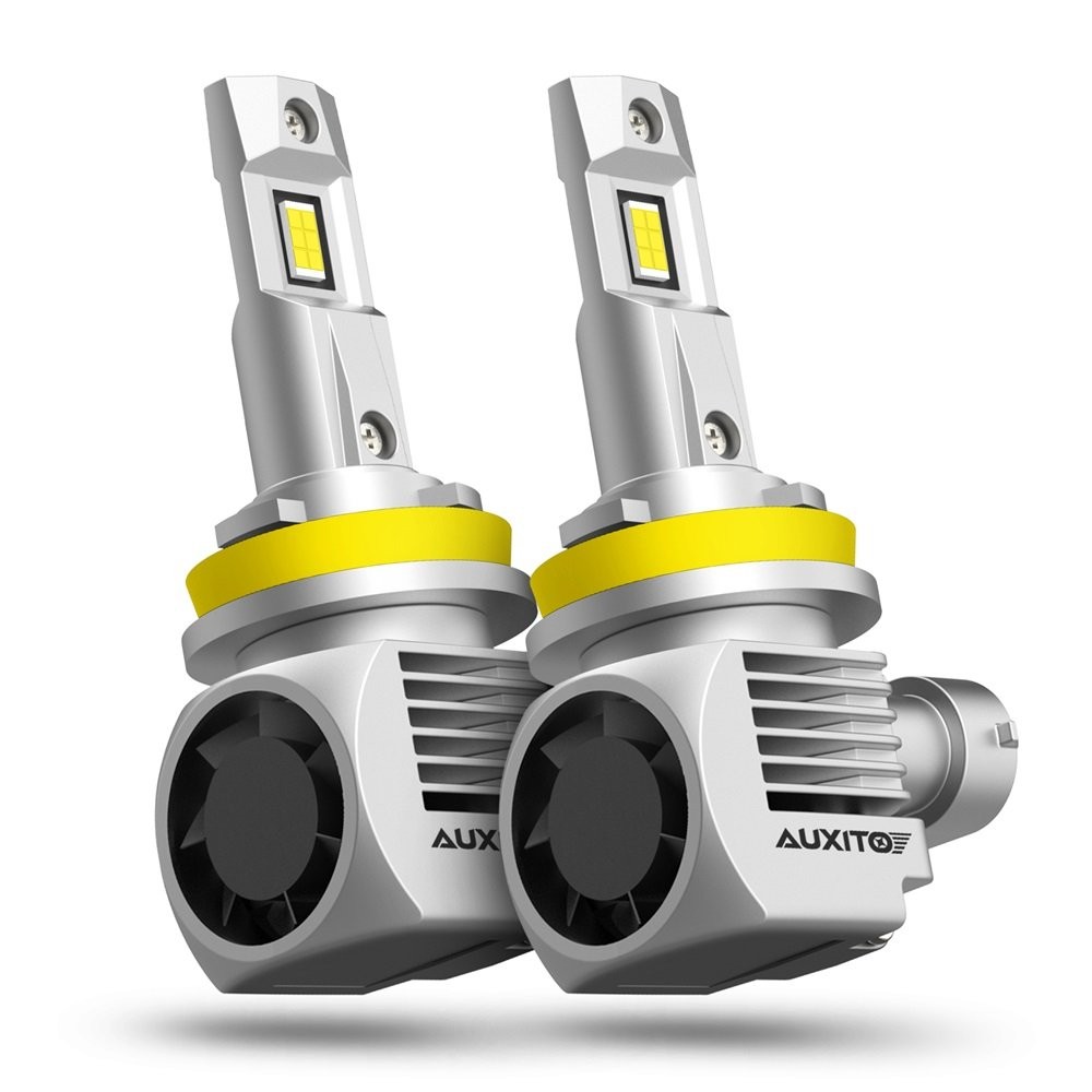 AUXITO 4X 9005 H11 Combo LED Headlight Kit Bulbs 6500K High Low Beam 60000LM