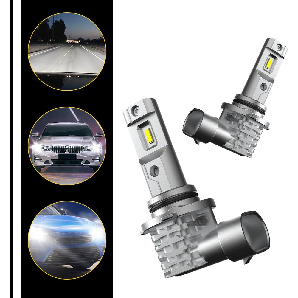 AUXITO 2x 9006 LED Headlight Kit Combo Bulbs 6500K Low Beam Super Bright White