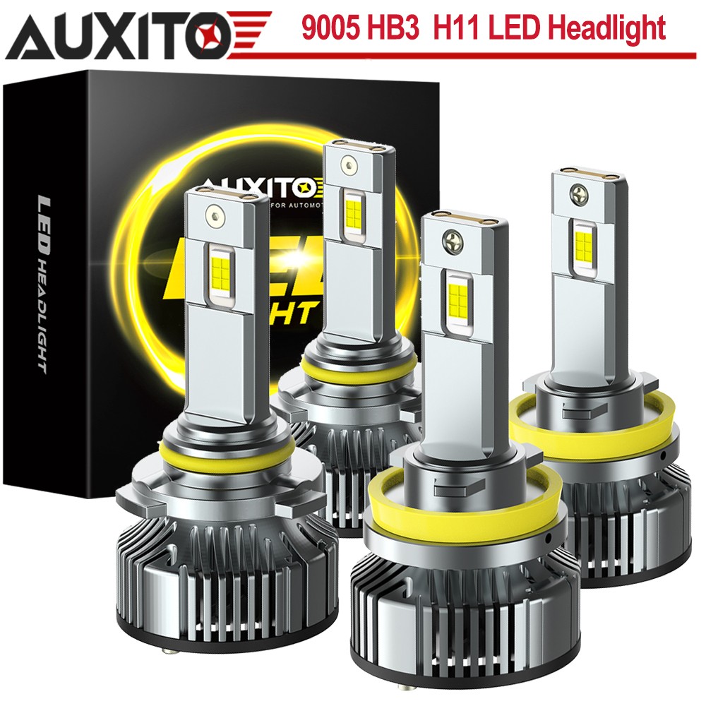 AUXITO 9005 H11 LED Combo Headlight High Low Beam Bulb White Fog Light Kit Y19
