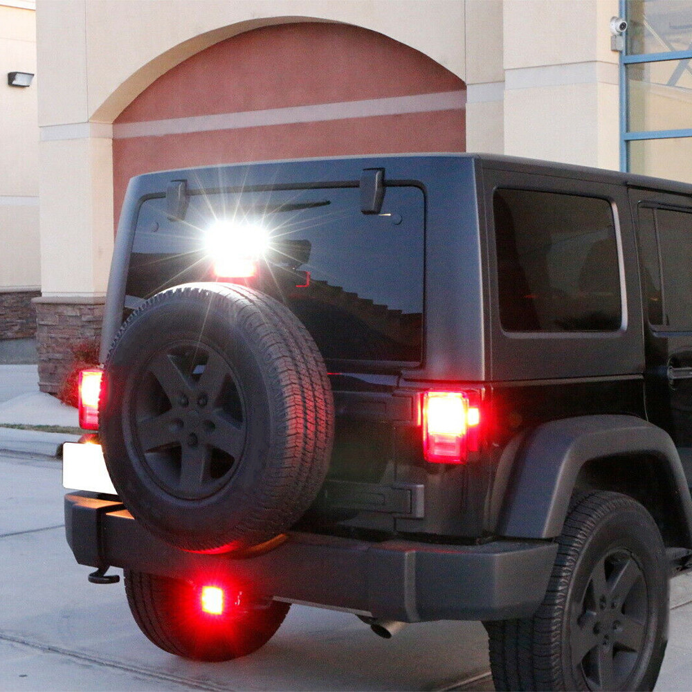 Smoked Lens 15-LED Brake Light Trailer Hitch Cover Fit Towing & Hauling 2″ Size
