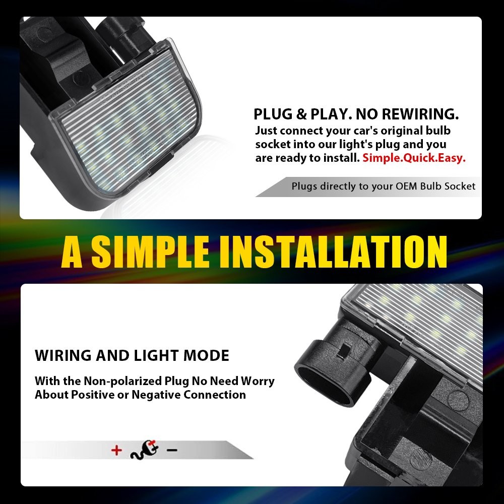 LED Under Hood Courtesy Light For Silverado Suburban Tahoe Sierra Yukon 1-5X