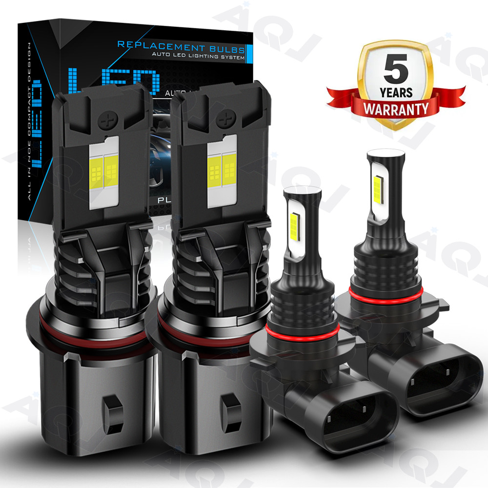 LED Headlight HB5 9007 + 9145 H10 Fog Light Bulbs Kit for Ford Ranger 2001-2011