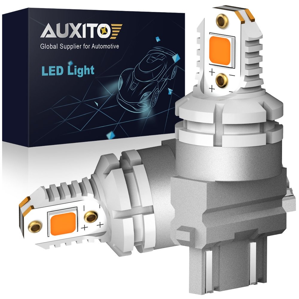 Yellow Amber Super Bright Plug&Play 2x 3157 LED Reverse Backup Light Bulbs