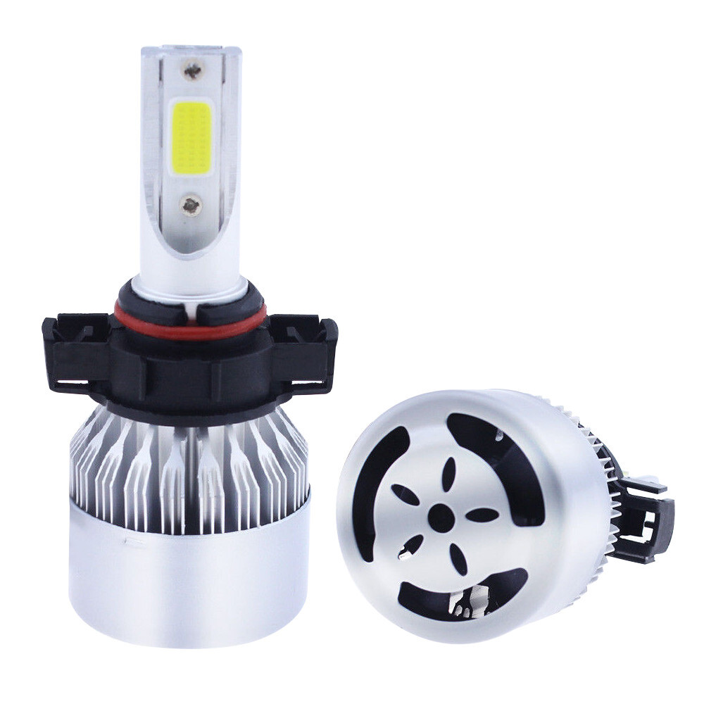 2x 5202 H16 LED Fog Light Bulbs 6000K White Headlight High Low Beam Kit 720000LM