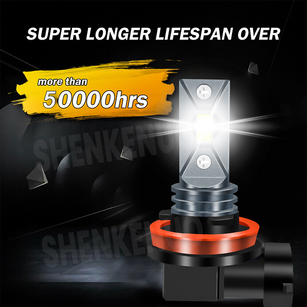 H11 LED Headlight Super Bright Bulbs Kit 8000K White 330000LM High/Low Beam kit