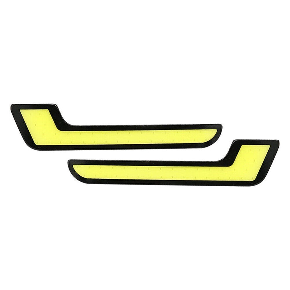 Pair L Shape COB White 12V LED Light Car DRL Daytime Running Light Driving Lamp