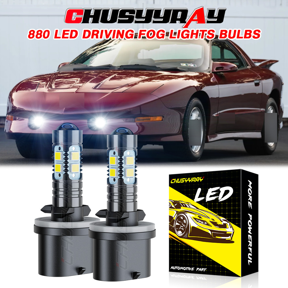 880 100W LED Fog Light White 6000K 2x Bulbs For Pontiac Firebird 1993-2002