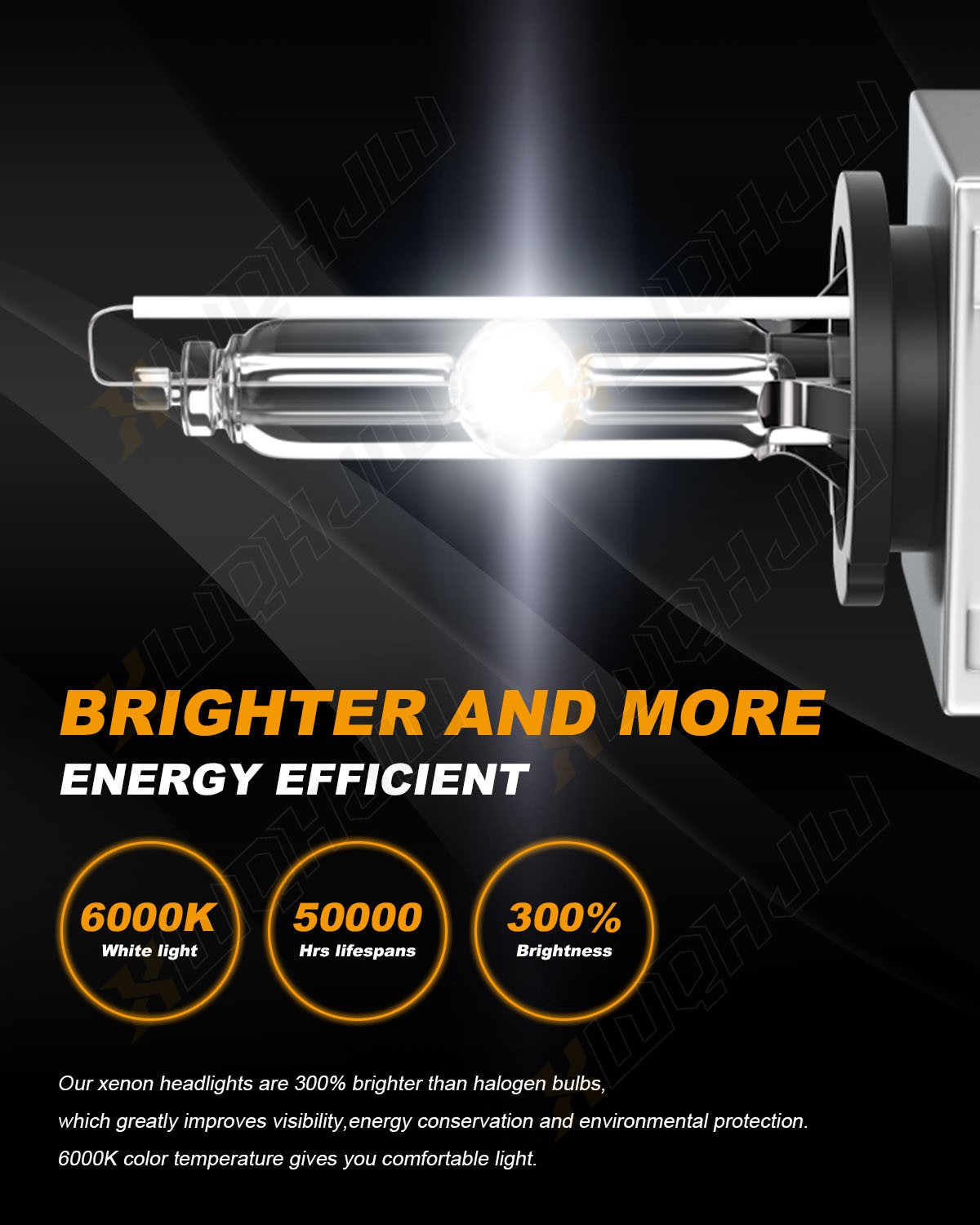 Cold White LED Headlight Bulb D1S D1R High Low Beam HID Xenon Conversion Kit