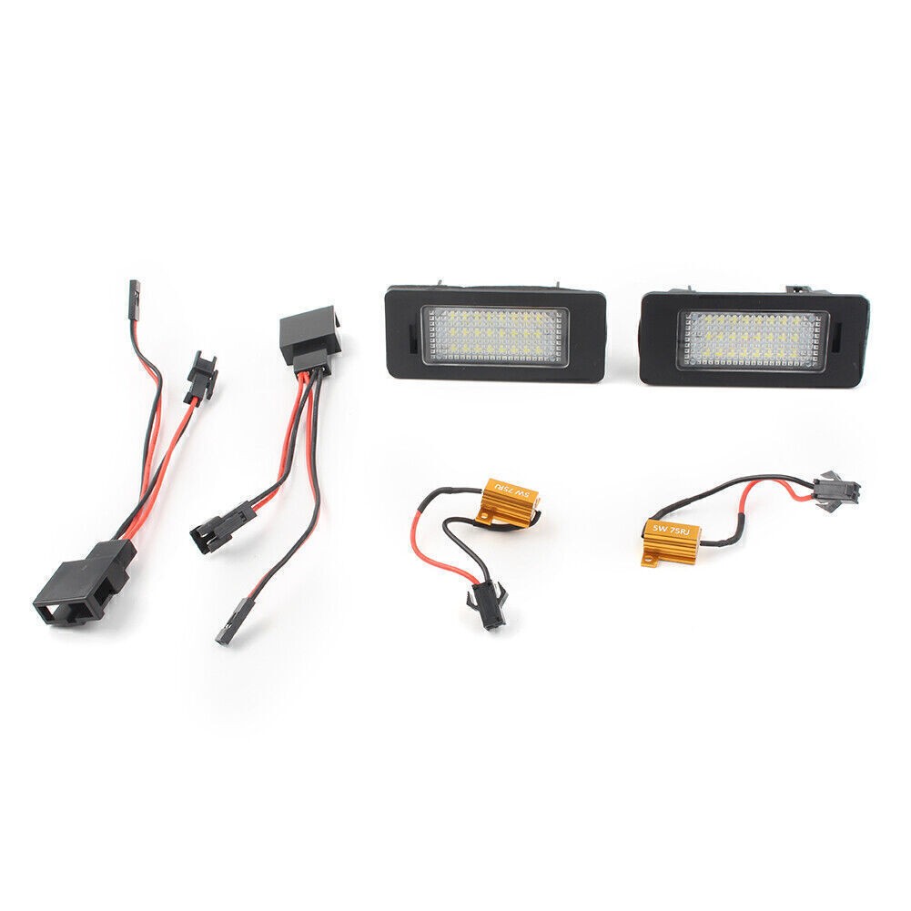 18 LED Bulb Number License Plate Lamps Lights Fit Porsche Panamera 2010-2013