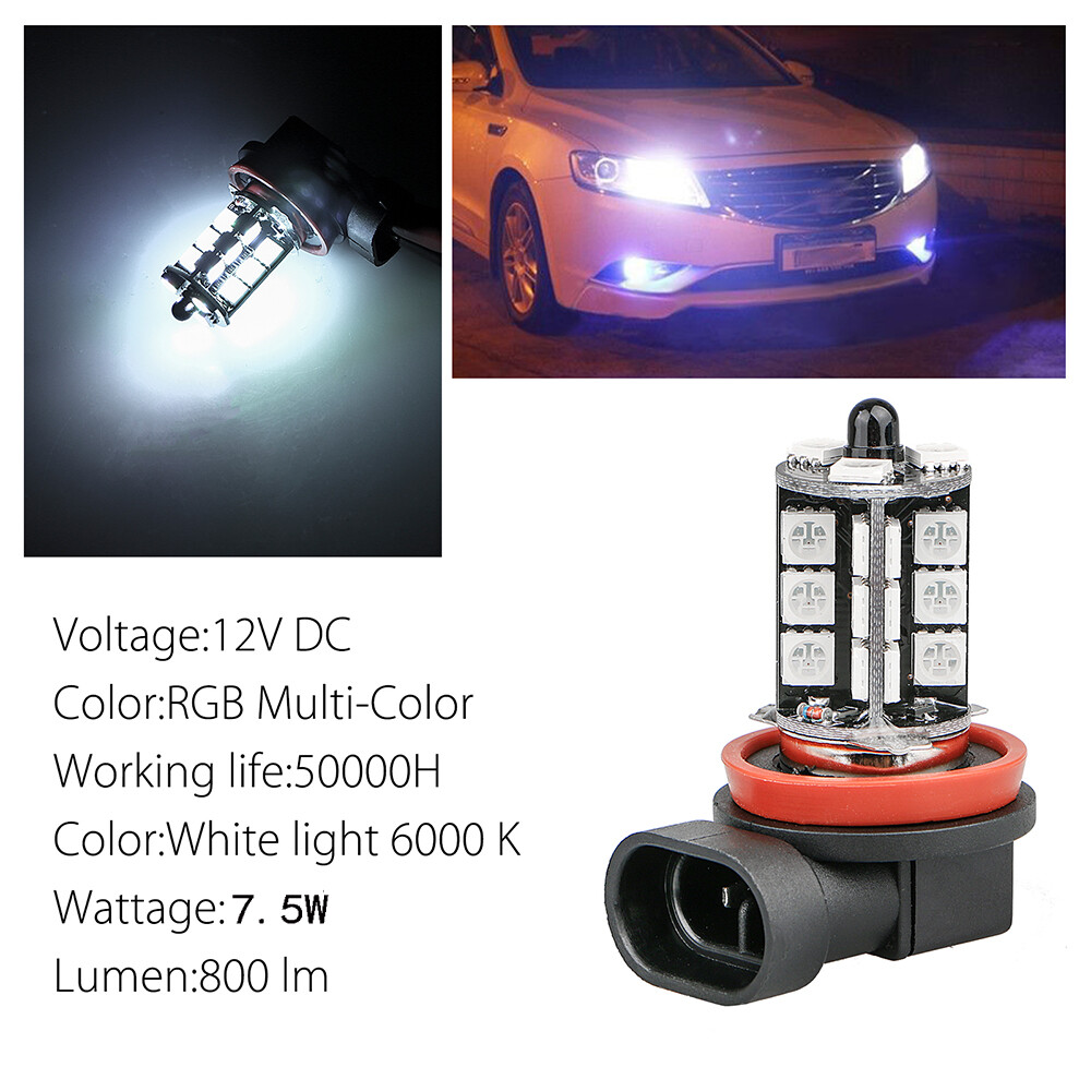 Error Free H11 LED projector RGB Fog Light Bulbs For BMW E90 325 328 335i