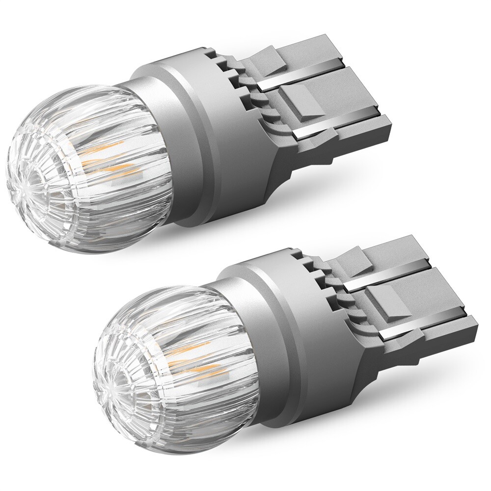 AUXITO LED Front Rear Turn Signal Light Blinker Bulbs 7441 7440 Amber Error Free