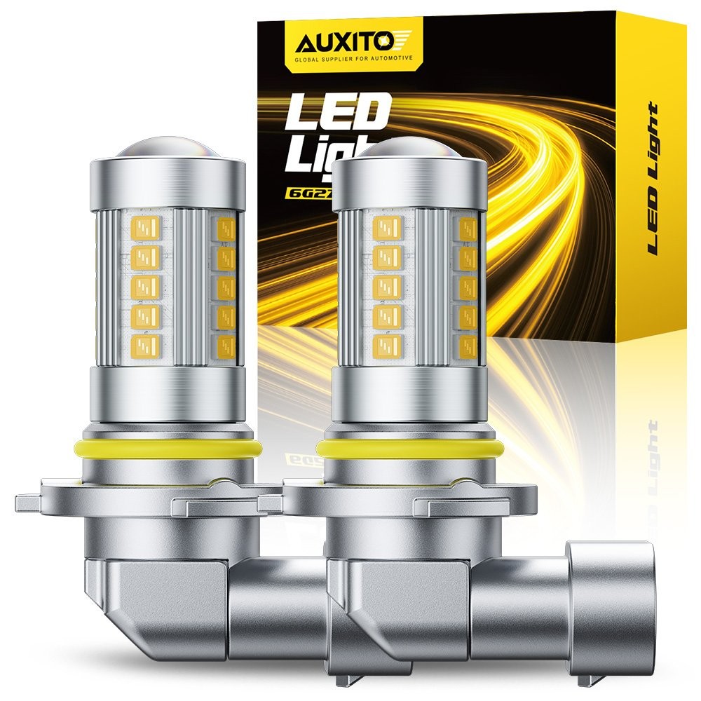 AUXITO 9145 9140 H10 LED Fog Light Bulbs 11W 2000LM 3000K Amber Conversion Kit V
