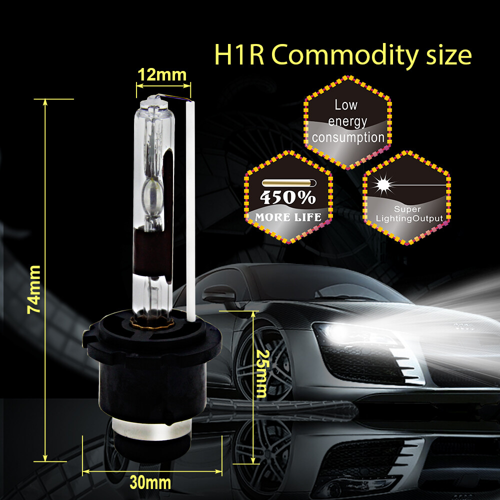 2x D2S 55W 6000K HID Xenon Replacement Low/High Beam Headlight Lamp Bulbs White
