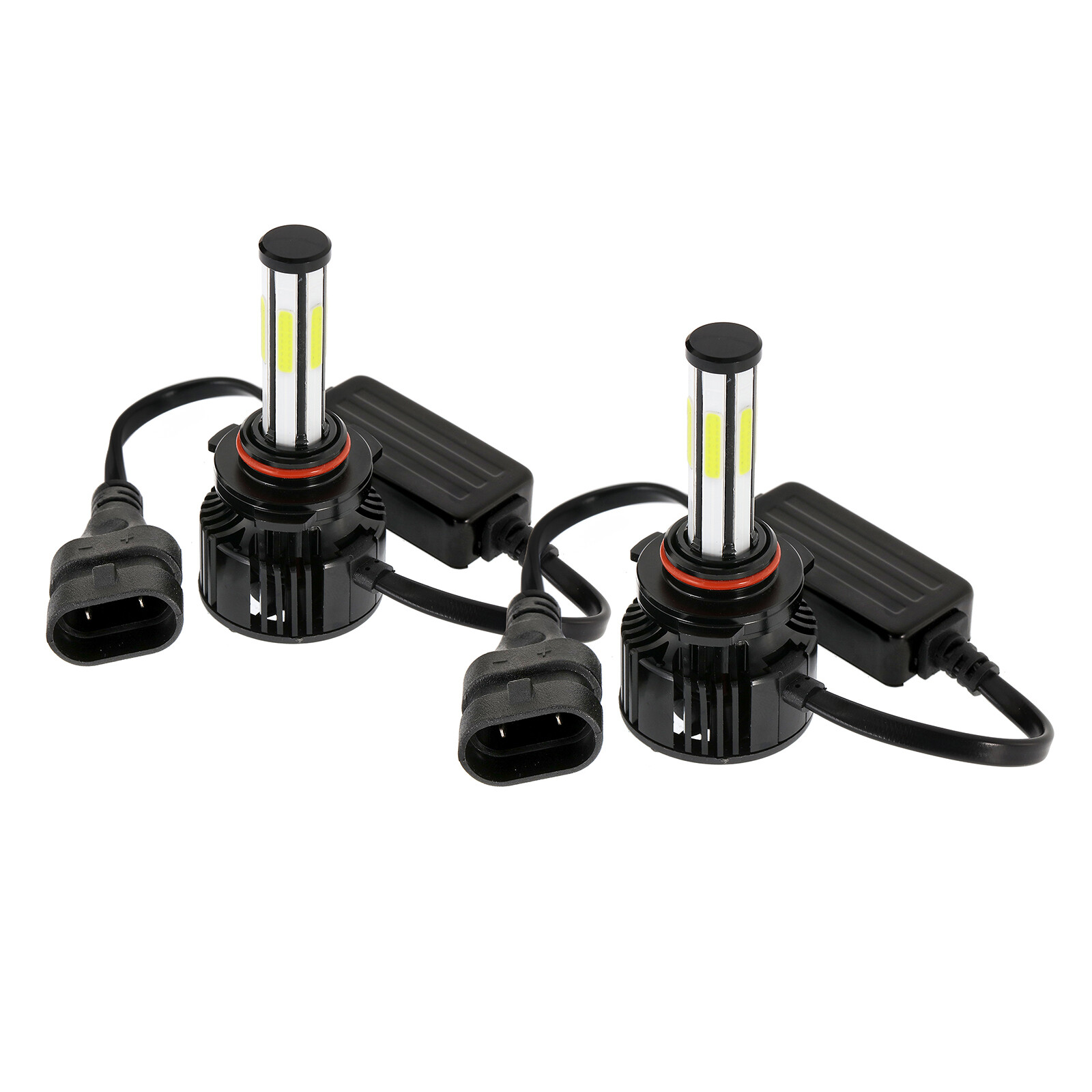 IRONWALLS 9005 H11 LED Headlight High Low Beam Bulb Kit 6000K Super White Bright