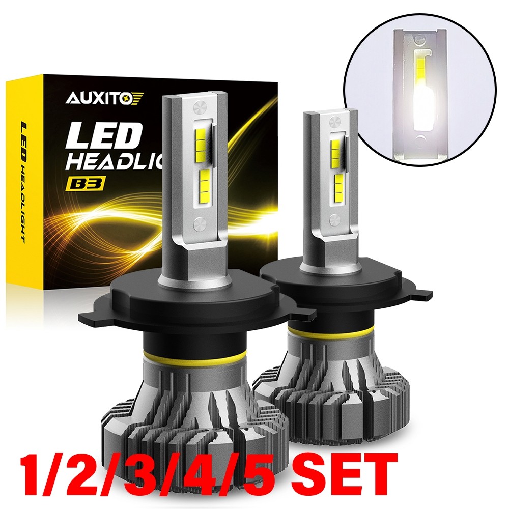 H4 9003 HB2 LED Headlight Fog Light Bulbs White 1:1 Size Extremely Bright 1-5SET