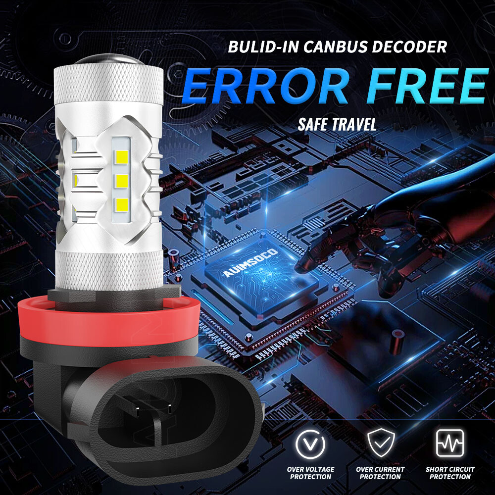 Combo LED Headlight Fog Light Bulbs Kit 6500K For BMW 328i 325xi 330xi 2002-2006