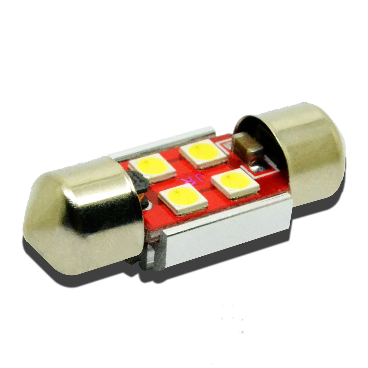 Alla Lighting 800LM 3030 LED Dome Map Trunk Light Festoon Bulb DE3175,White,4x