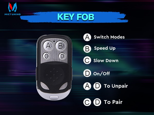 U8 RGB LED Underglow Underbody Lights Strip Dual Remote Control Aluminum Housing