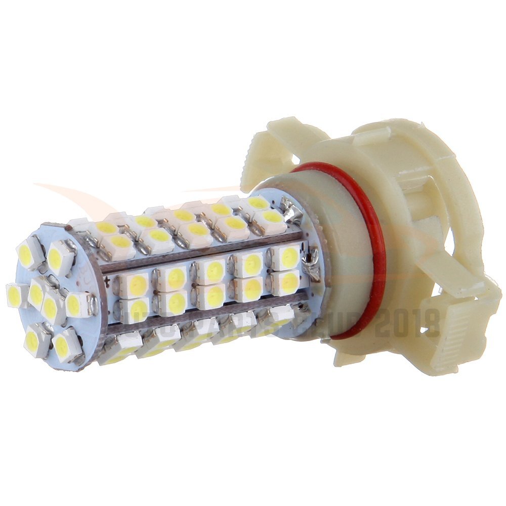 2x White H16 5202 LED Epistar 68 SMD Bulb For Fog Driving Daytime Running Light