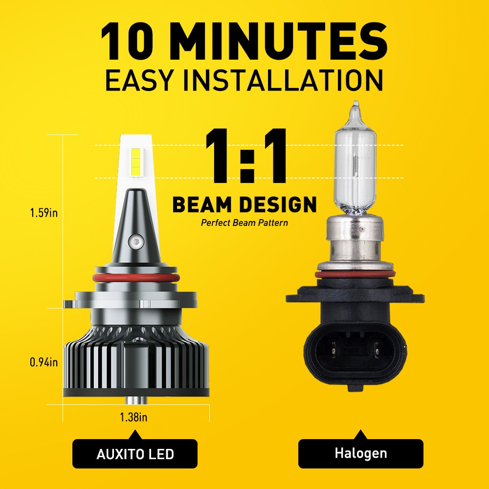 9005/HB3 H11/H8 LED Headlight Bright Bulb Kit High Low Beam 6500K White 320000LM