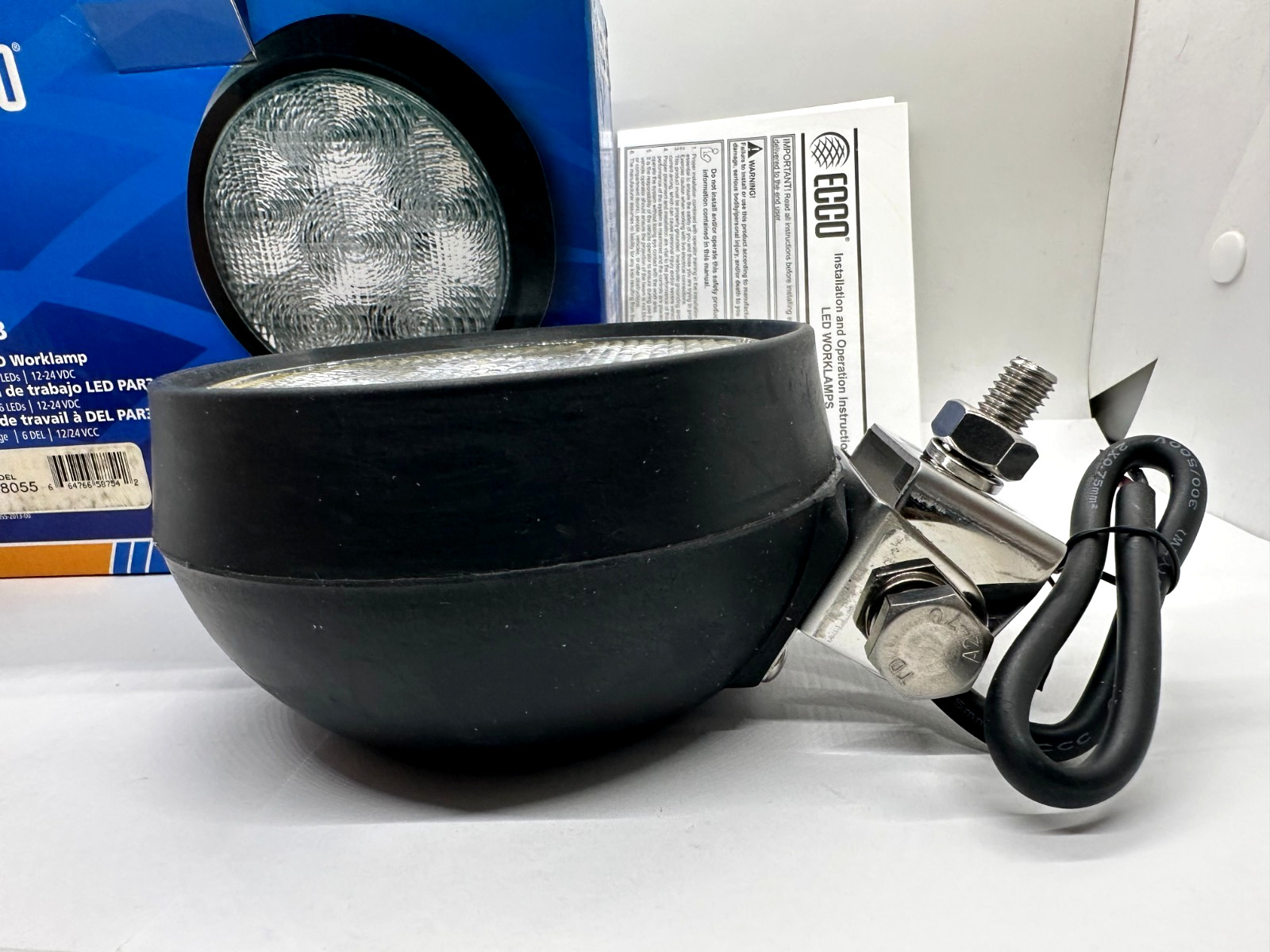 ECCO E92013 Round LED Spot & Flood Beam Work Light for Truck Tractor SUV