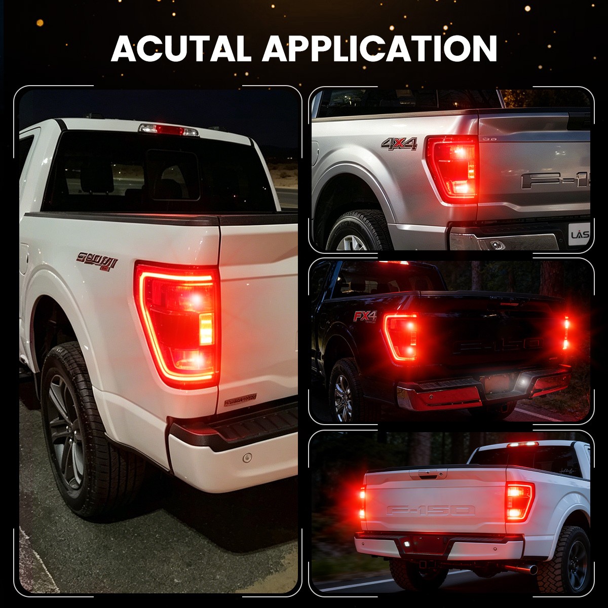 LASFIT 4257 Rear Turn Signal Light Brake Tail Light Canbus Error Free 48W 4800LM