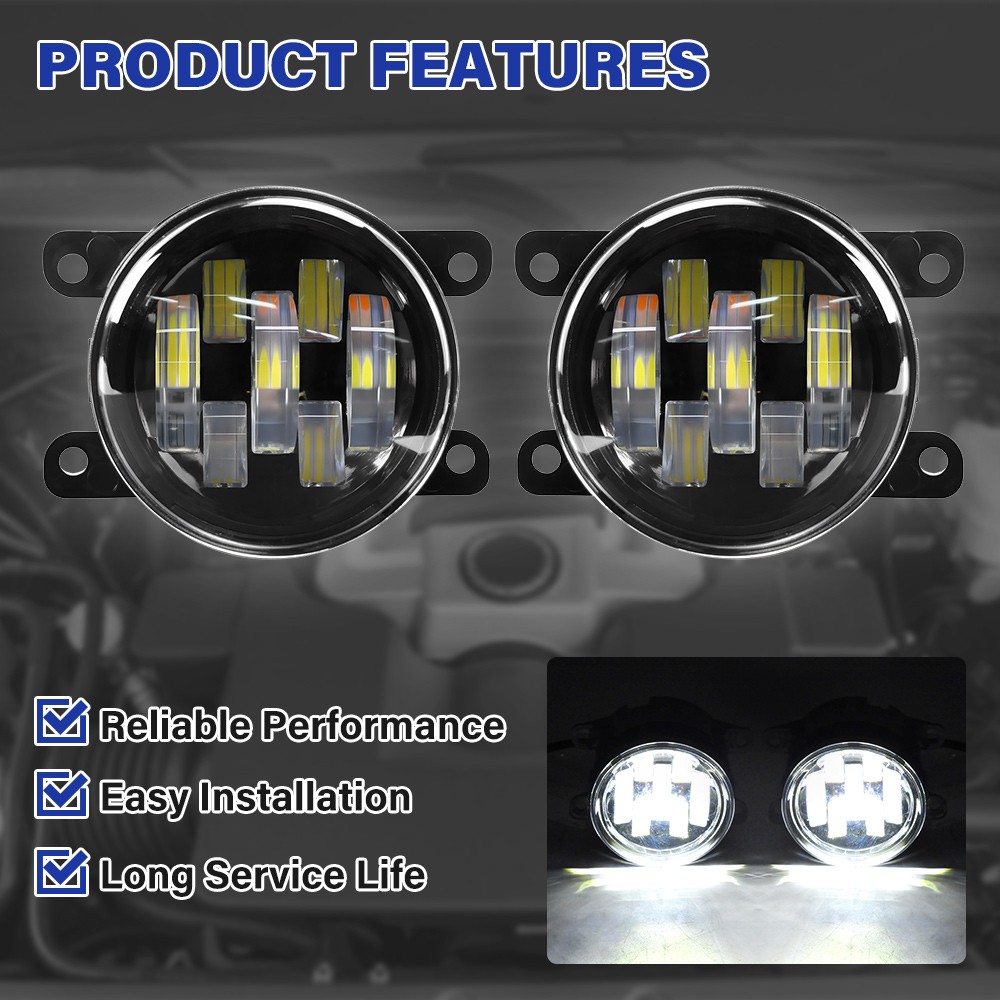 For 2011-2015 Ford Explorer Fog Lights Driving Bumper Lamps Replacement Pair US