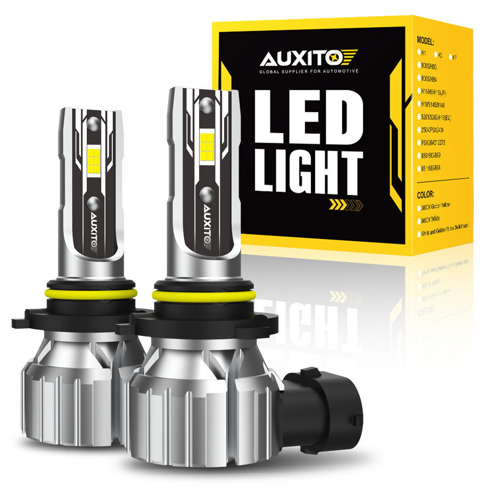 AUXITO Combo 4 9005 + 9006 LED Headlight Kit Bulbs High Low Beam White 90000LM