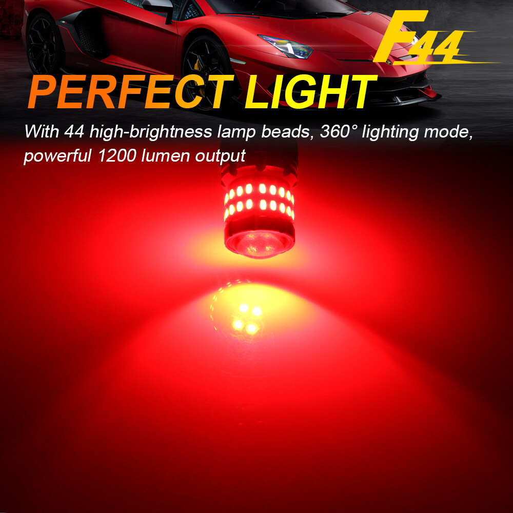 7443 7440 7444 Brake Light Bulbs LED Red White Amber Turn Signal Tail Park Lamps