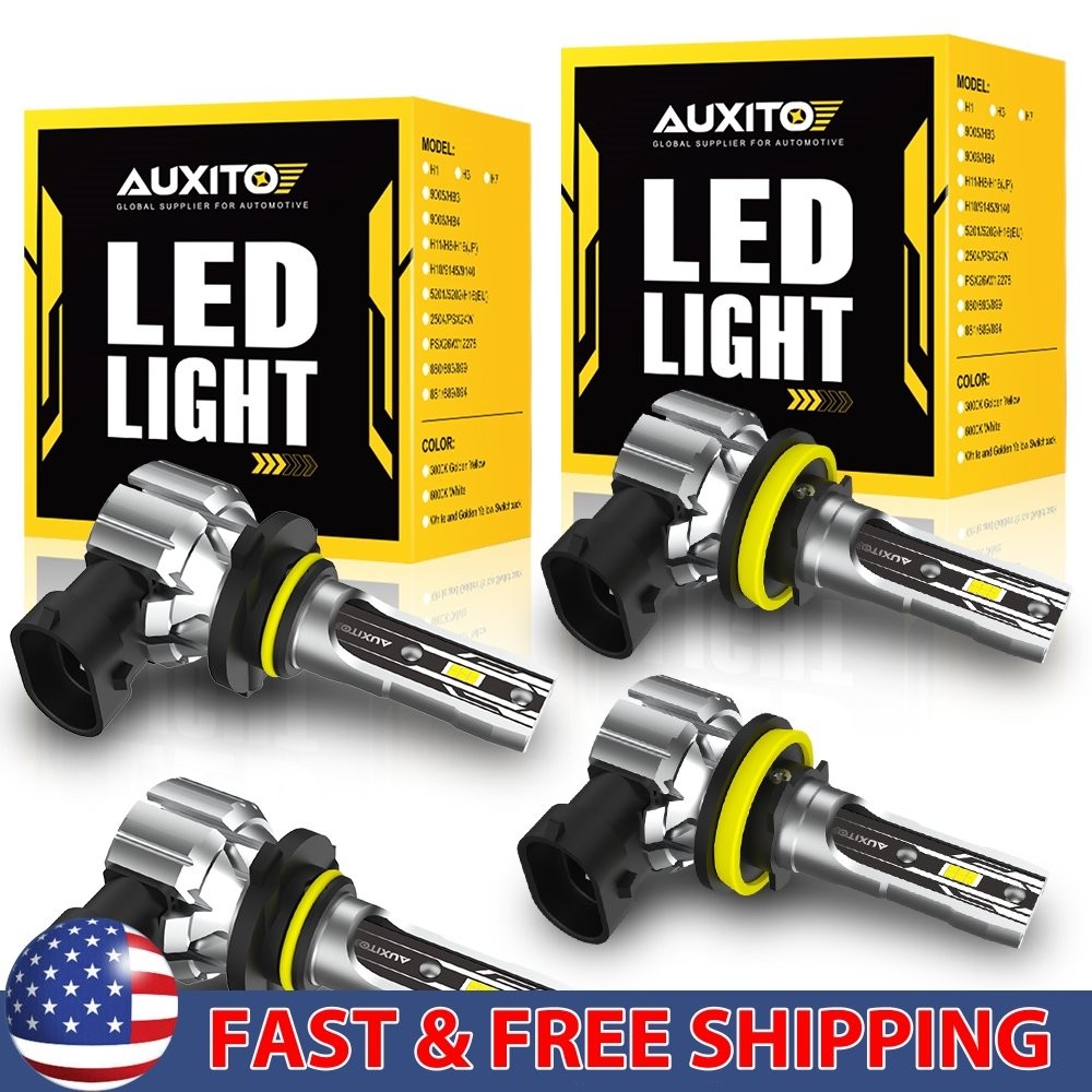 9005 H11 LED Headlight Kit Bulbs 6000K White Super Bright High/Low Beam 2/4X