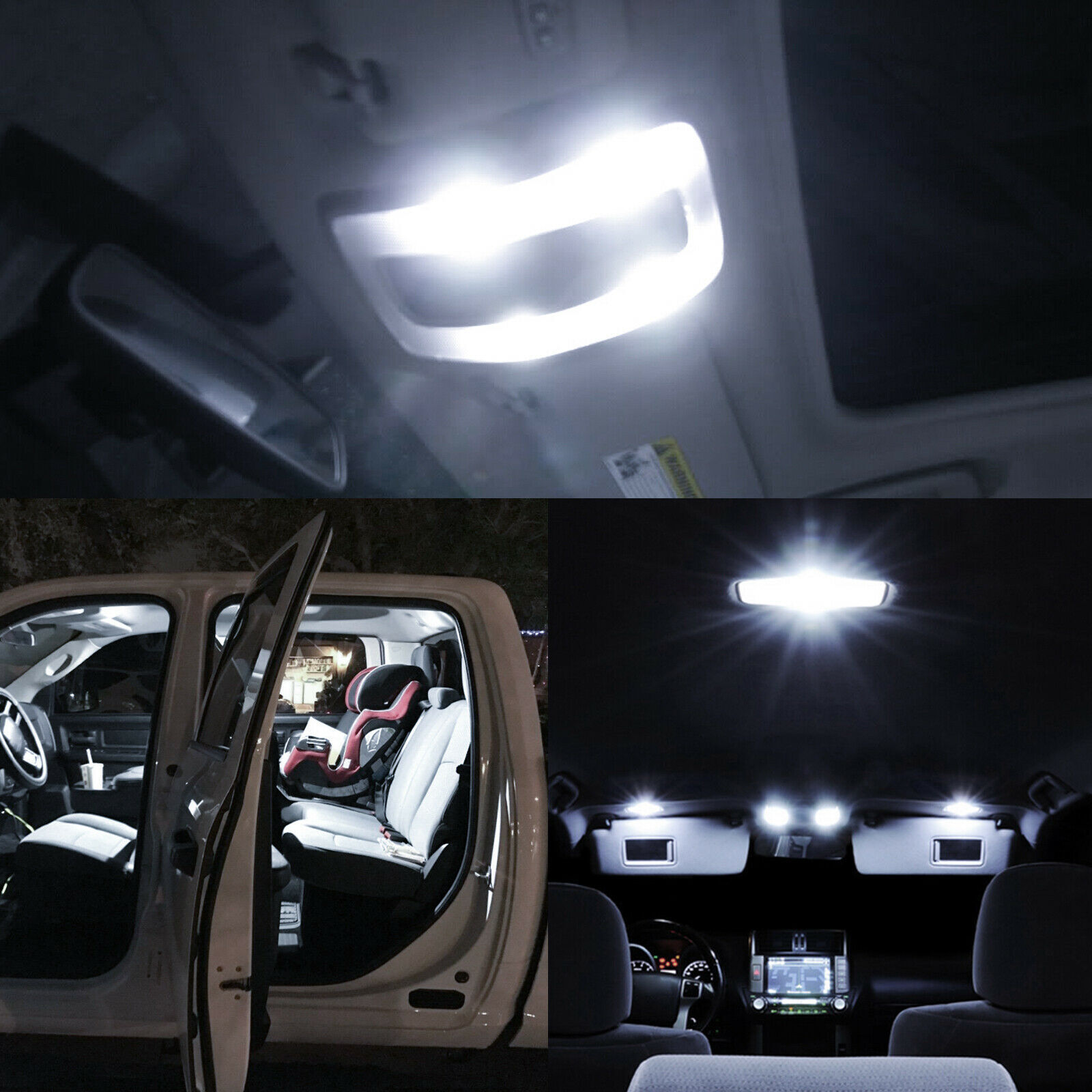 10PCS Super White 48-SMD BA15S 1156 Led Panel Dome Map Interior Light Bulb Lamps