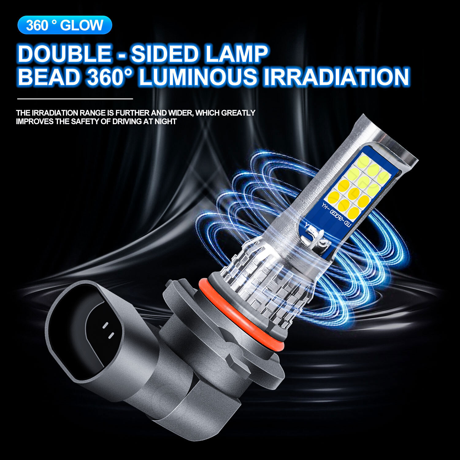 9006 Switchback Dual Color White YELLOW Daytime Running Light Bulb|Fog|Headlight