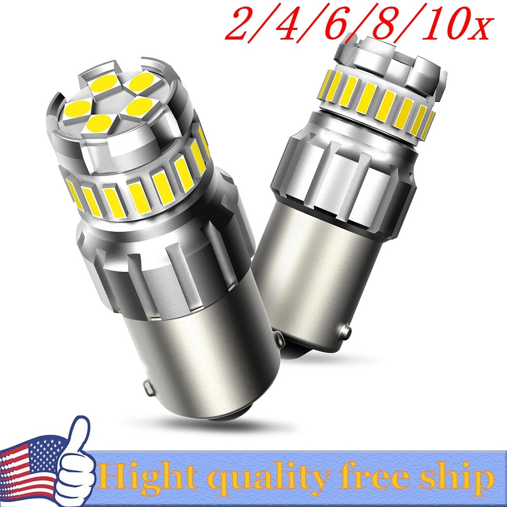 2/4X AUXITO7506 LED 1156 Ba15s P21W 100W WHITE Backup Reverse Light Bulb 2400LM