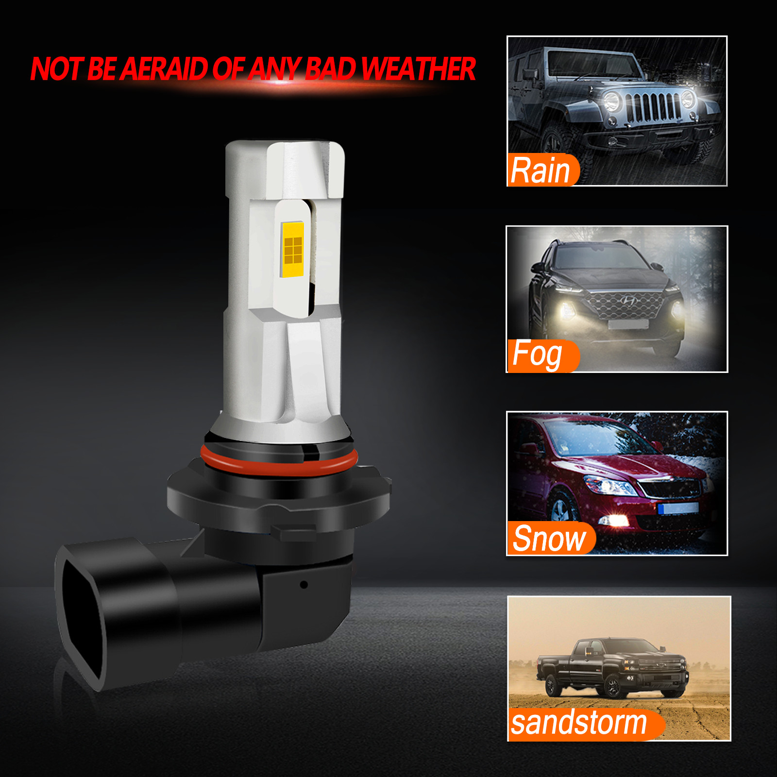 4x White LED Headlight High & Low Beam Combo Bulbs For Scion XB 2008-2015