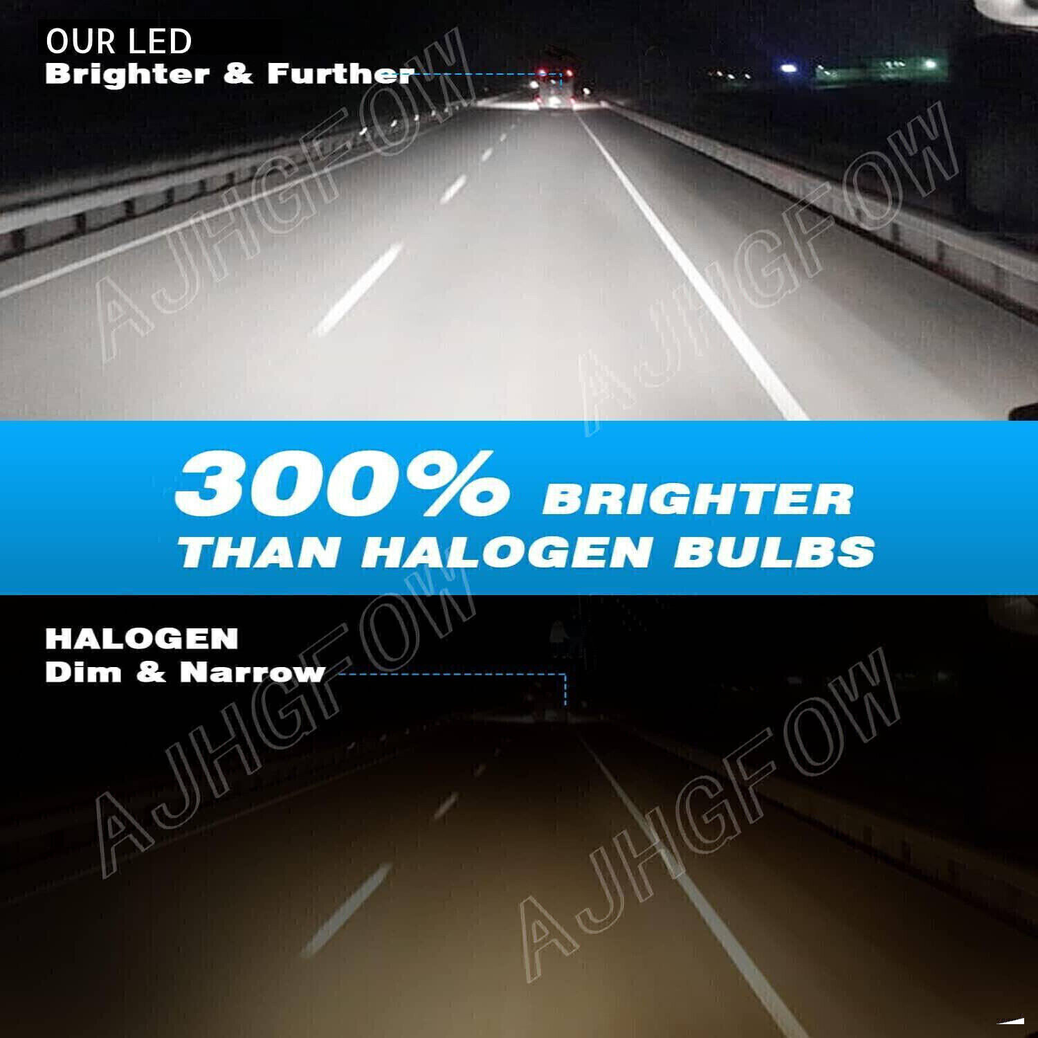 2x H11 LED Headlight Super Bright Bulbs Kit 16000K White 330000LM High/Low Beam