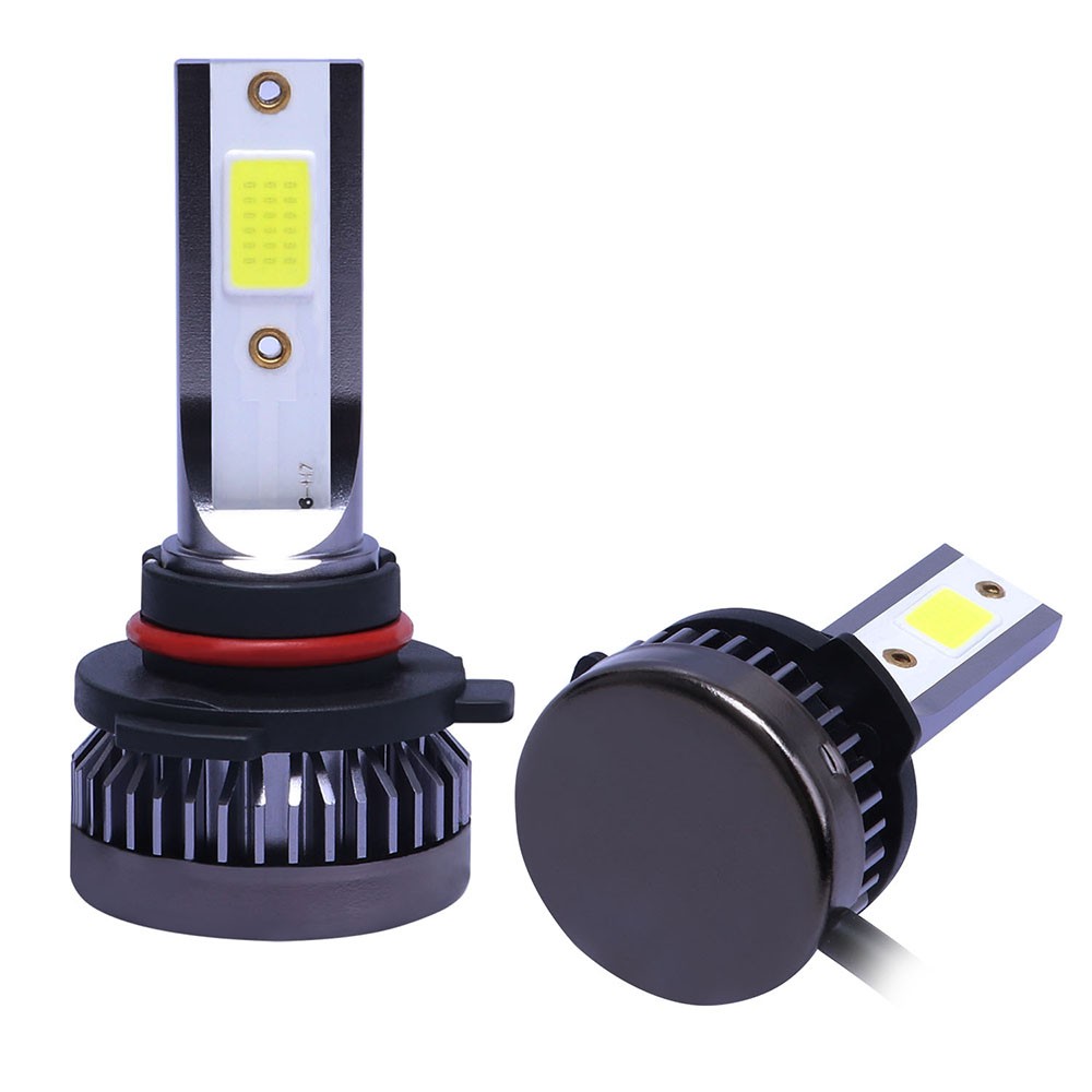 9005 9006 LED Headlights Kit Combo Bulbs 6500K High Low Beam Super White Bright