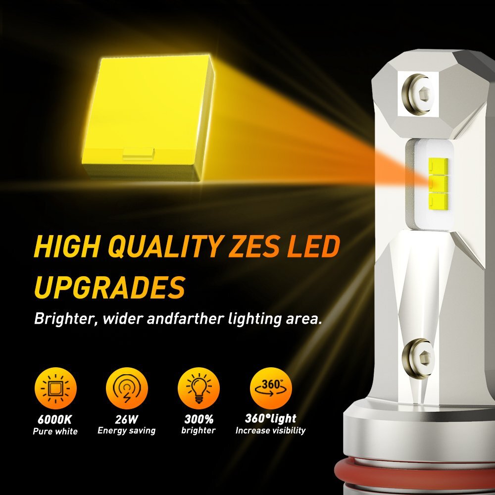 4X 9005+9145 LED Headlight Bulbs For 2011-2022 Ram 5500 4500 3500 2500 1500