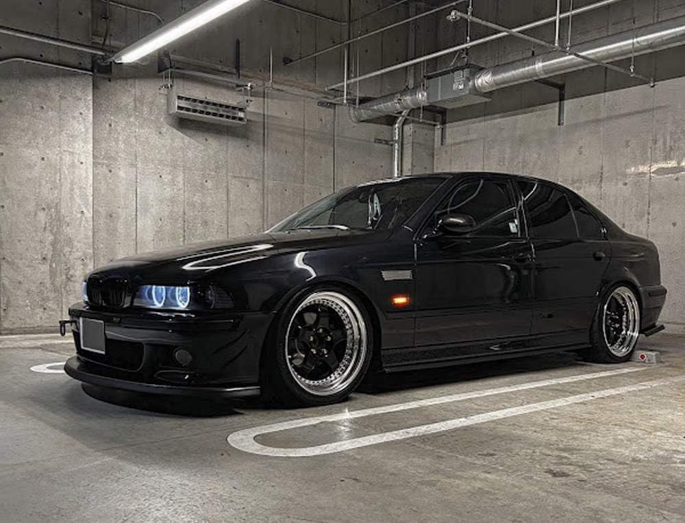 Smoke Lens Amber Full LED Strip Fender Blinker Side Markers For BMW E39 5 Series