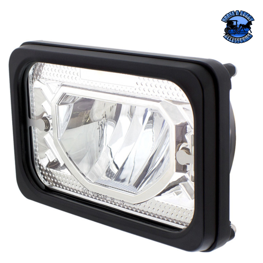 ULTRALIT – HEATED 4″ X 6″ LED HEADLIGHT WITH GLASS LENS & ALUMINUM HOUSING (Choo