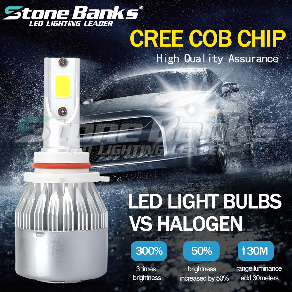 9145 9140 LED Headlight Bulbs Fog Light Beam 150m Front Lamp 100W 20000LM 6000K