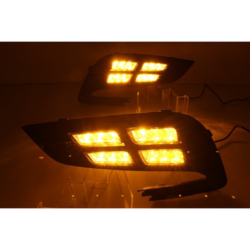 LED DRL For Buick Encore Opel Mokka 2017 2018 Daytime Running Light Turn Signal