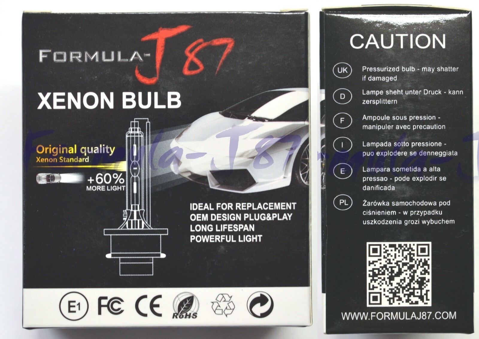 HID Xenon D3S Two Bulbs Head Light 4300K Stock Bi-Xenon Replace Lamp Low Beam