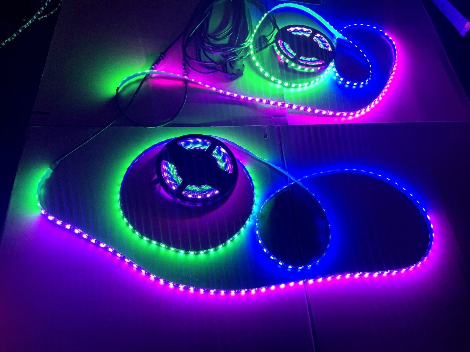 Full Tinted / Clear IP65 CHASING Dynamic Light Strips for Slingshot Motorcycle