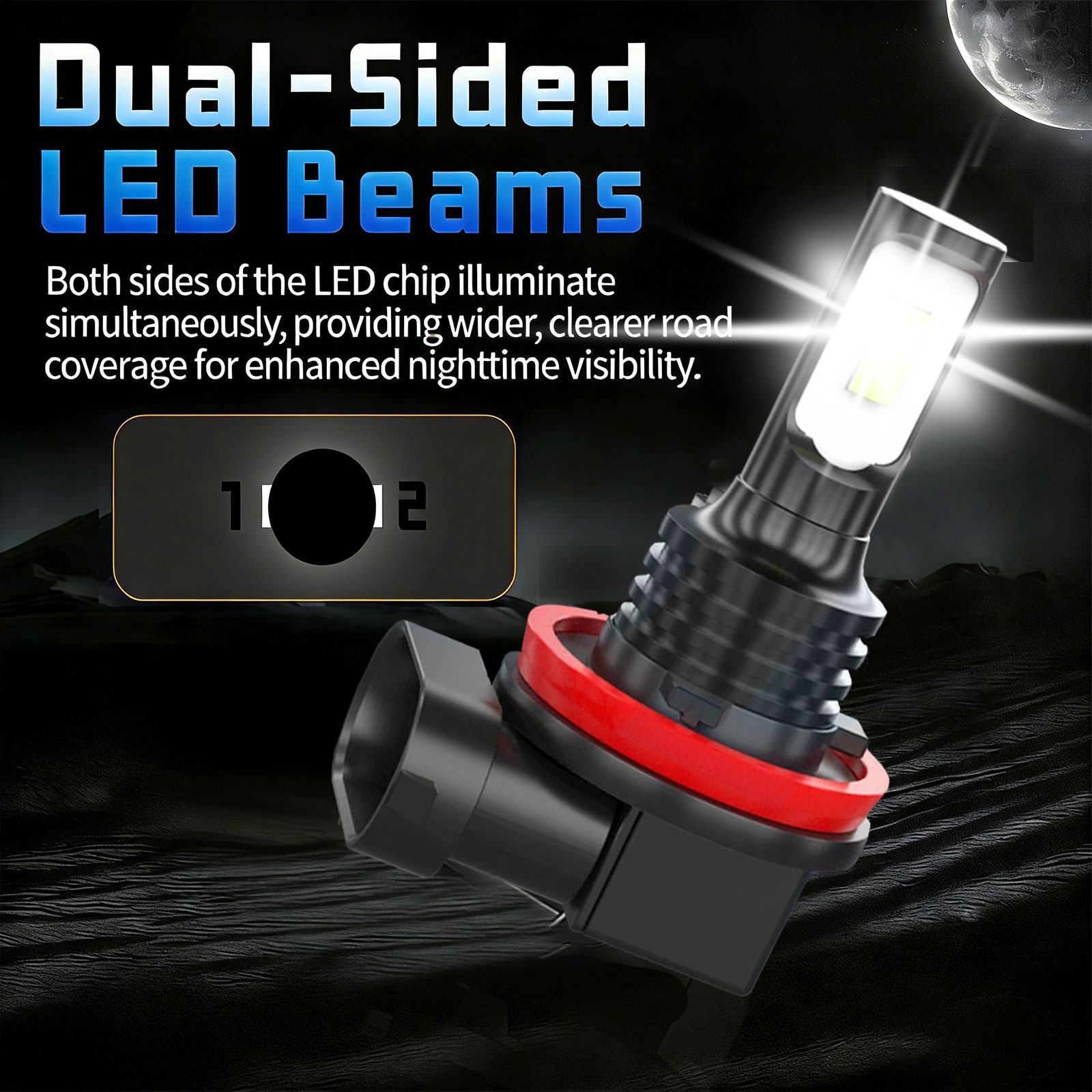 For Buick Encore 2013-2021 4X Combo LED Headlight Hi/Lo Beam Bulbs Lamp 9005+H11