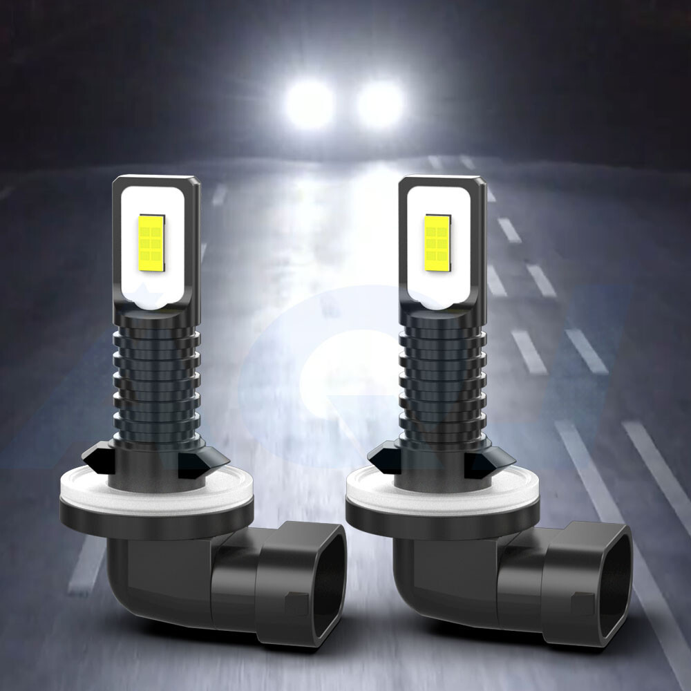 2Pcs 881 H27W/2 70W 8000LM White 6000K LED Fog Light Running Bulbs Super Bright